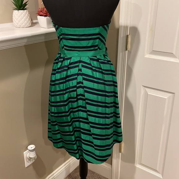 Green and Navy Striped Dress - Picture 5 of 14